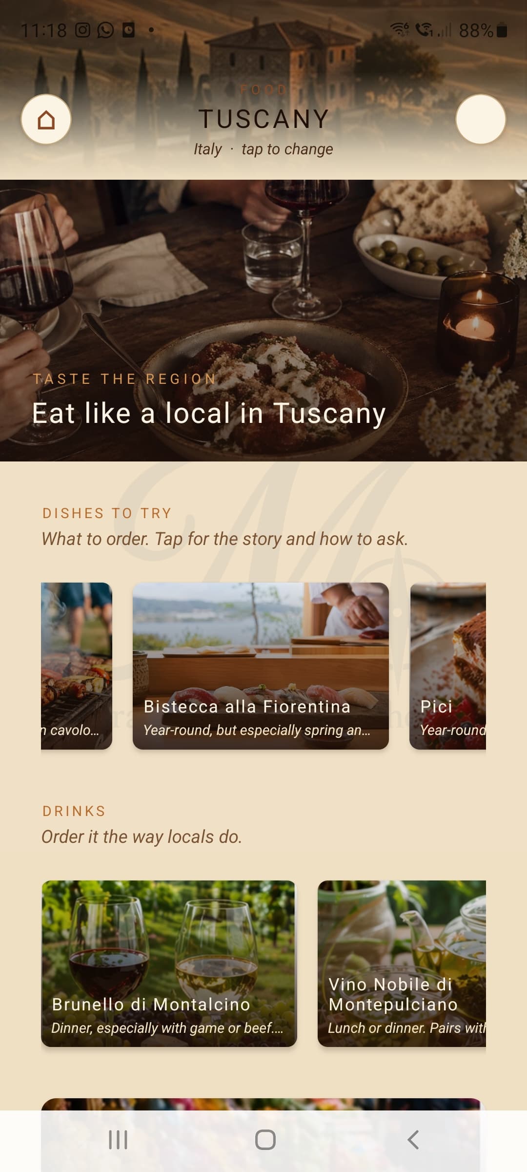 Food in Tuscany: Bistecca alla Fiorentina, regional wines